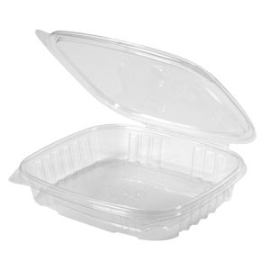 DELI CONTAINER HINGED 16 OZ SHALLOW 200