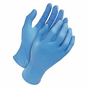 CASE OF BLUE NITRILE GLOVES 4 MIL LARGE 1000