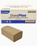 PAPER TOWEL SINGLE FOLD KRAFT 4000