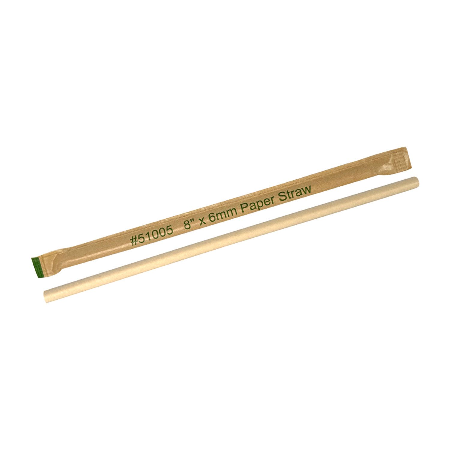 PAPER STRAW WRAPPED 8&quot; x 6mm 300