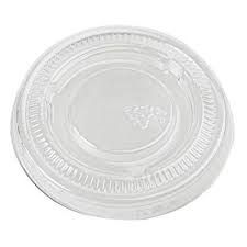 CASE OF LIDS FOR 1.0 OZ PLASTIC PORTION CUPS 2500