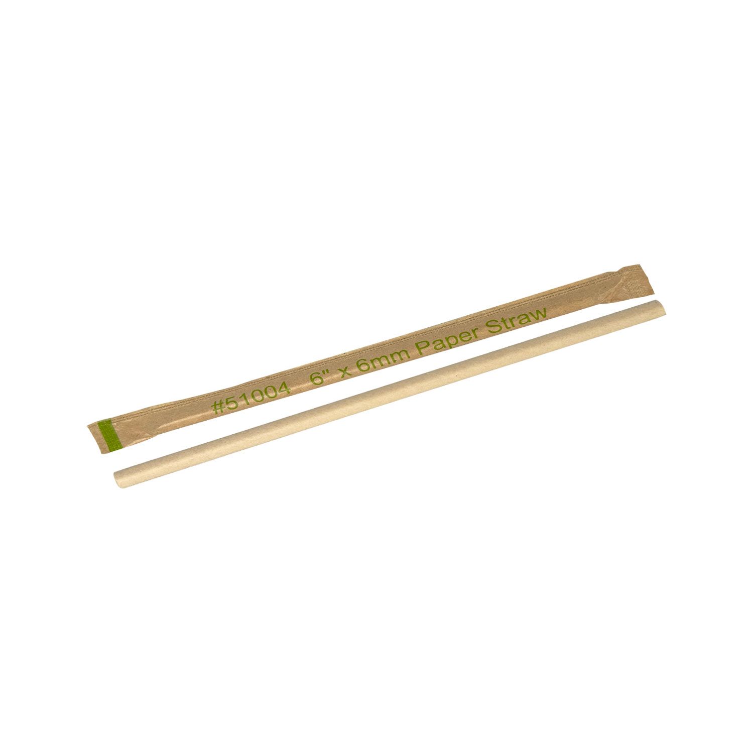 PAPER STRAW WRAPPED 6&quot; x 6mm 300