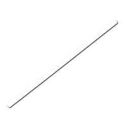 8&quot; WHITE PLASTIC STRAW 6.4MM 2500