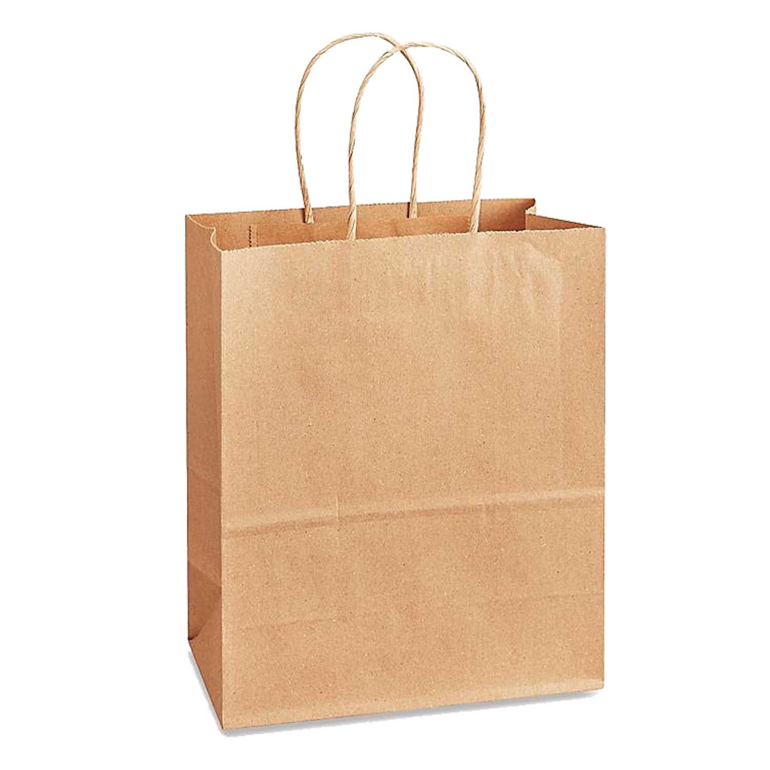PAPER BAG WITH HANDLE 13X8X14 150