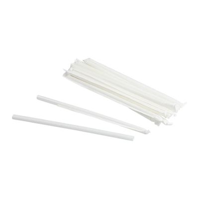 BOX OF 8" JUMBO PLASTIC STRAWS 500