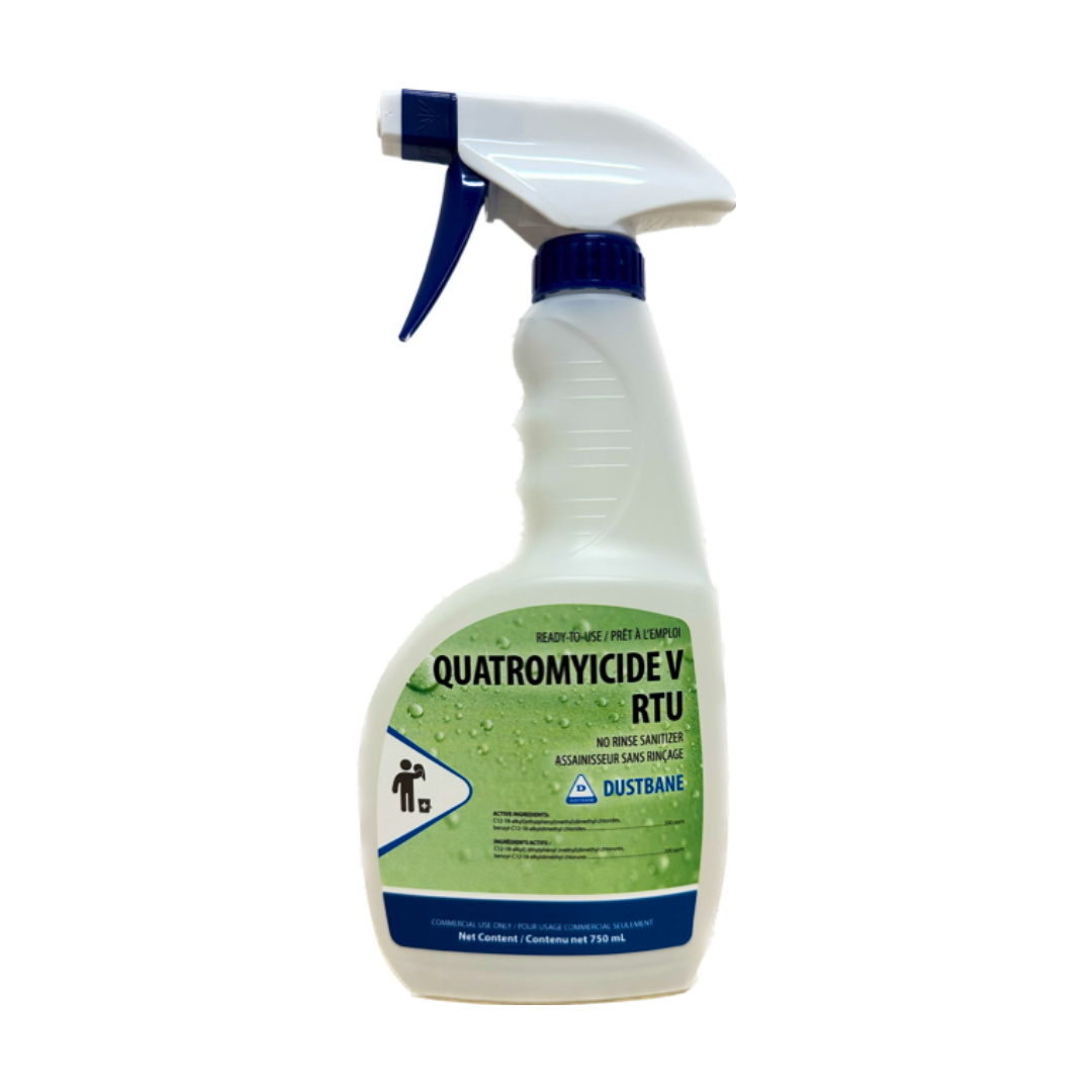 BOTTLE OF DUSTBANE NO RINSE SANITIZER RTU 1L