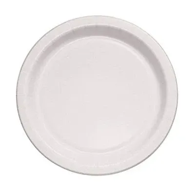 WHITE PAPER PLATE 9&quot; 500
