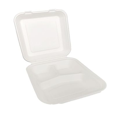 COMPOSTABLE HINGED 8X8X3 (3-COMP) 200