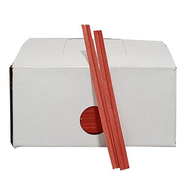 TWIST TIES 4" RED 2000