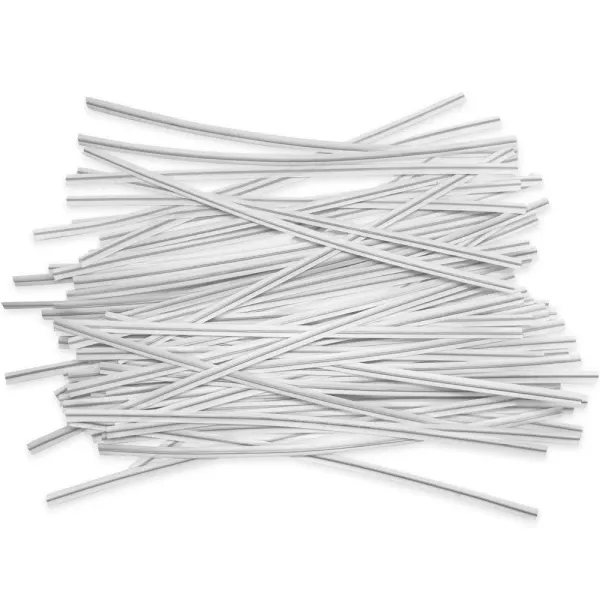 TWIST TIES 4&quot; WHITE 2000