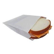 SANDWICH BAG WHITE 6X2X9 1000