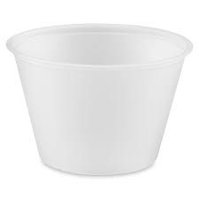 SLEEVE OF 4.0 OZ PLASTIC PORTION CUPS 50