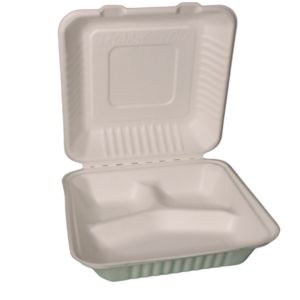 COMPOSTABLE HINGED CONTAINERS