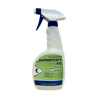 BOTTLE OF DUSTBANE NO RINSE SANITIZER RTU 750ML