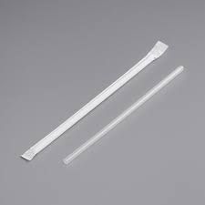 CASE OF 8" JUMBO PLASTIC STRAWS