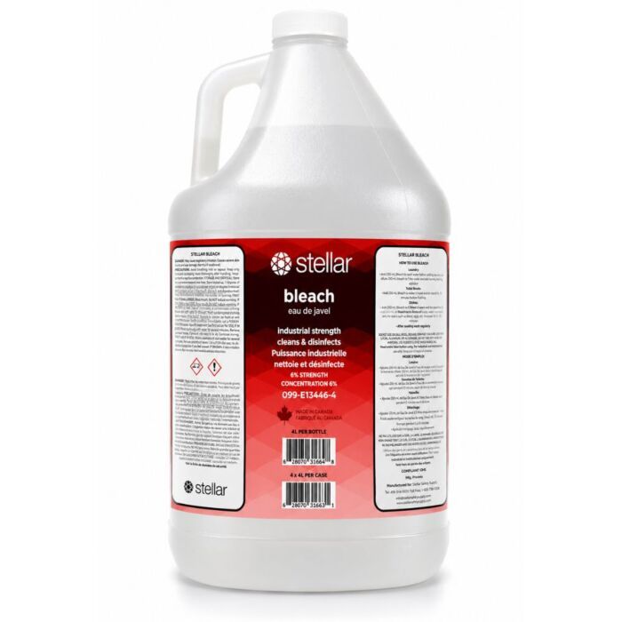CASE OF 6% BLEACH 4L