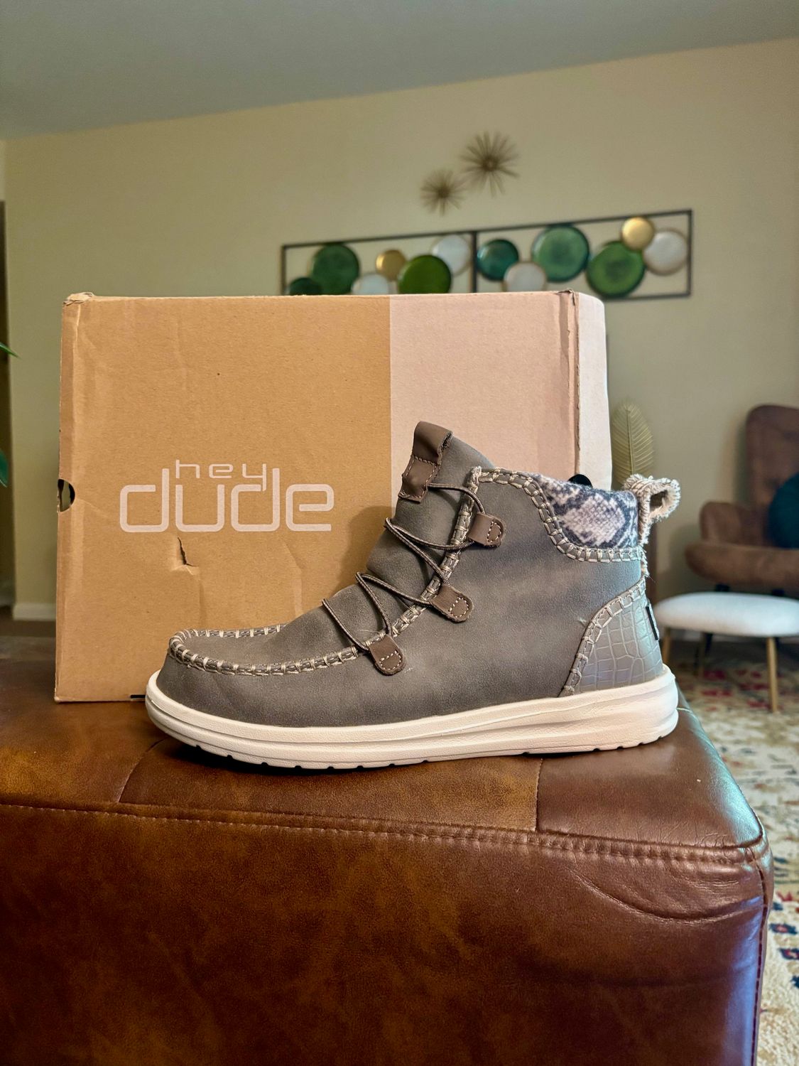 Hey Dude Eloise Dark Gray Size 8