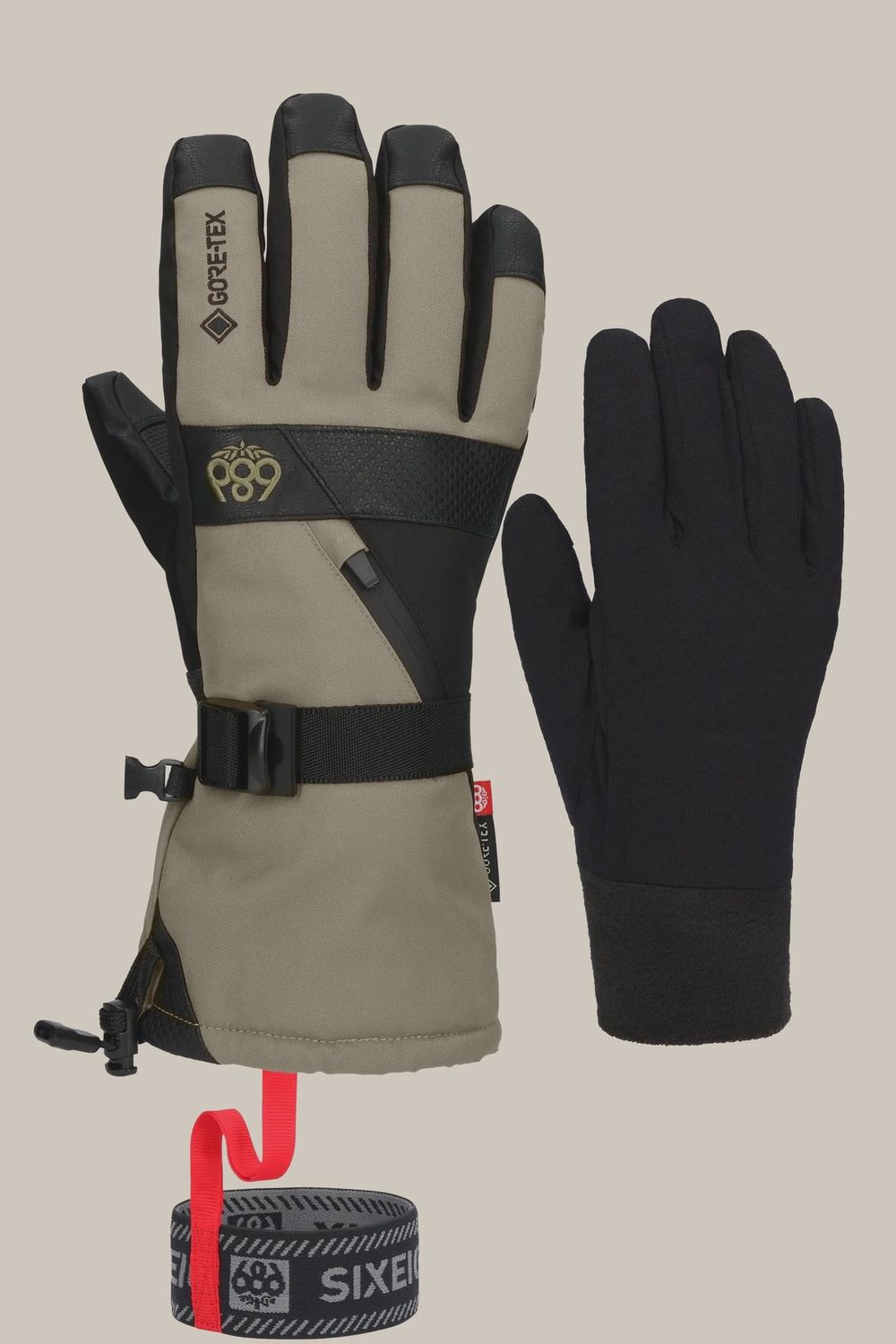 M&#39;S GORE 3N1 SMARTY GLOVE, COLOR: SAGE, Size: MEDIUM