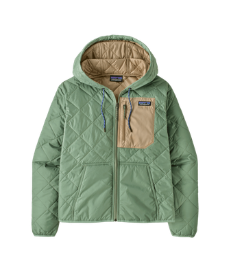 W'S DIAMOND QUILTED BOMBER HOODY