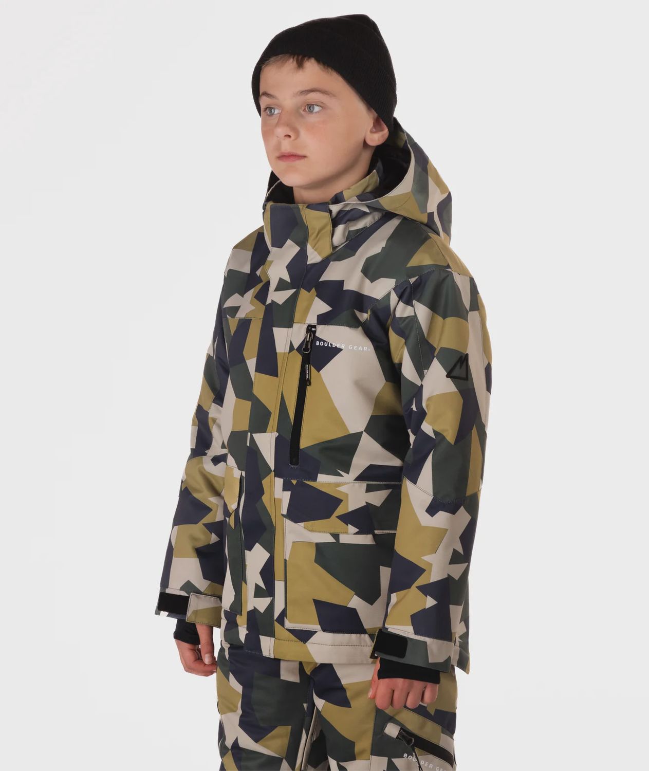 BOYS WESLEY JACKET, COLOR: CAMO, Size: XS