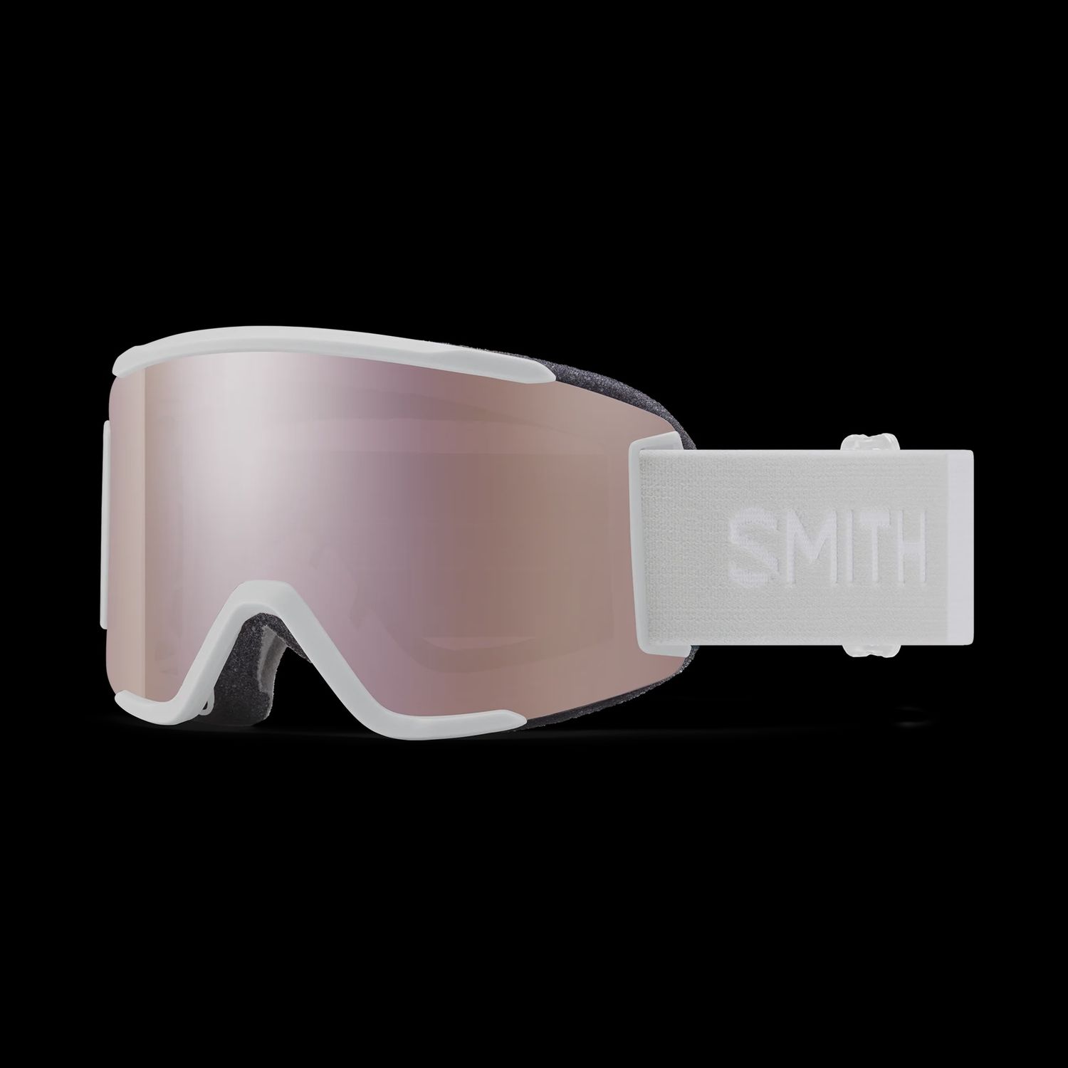 SQUAD S / WHITE VAPOR, SPARE LENS: CLEAR, STOCK LENS: ChromaPop Everyday Rose Gold Mirror