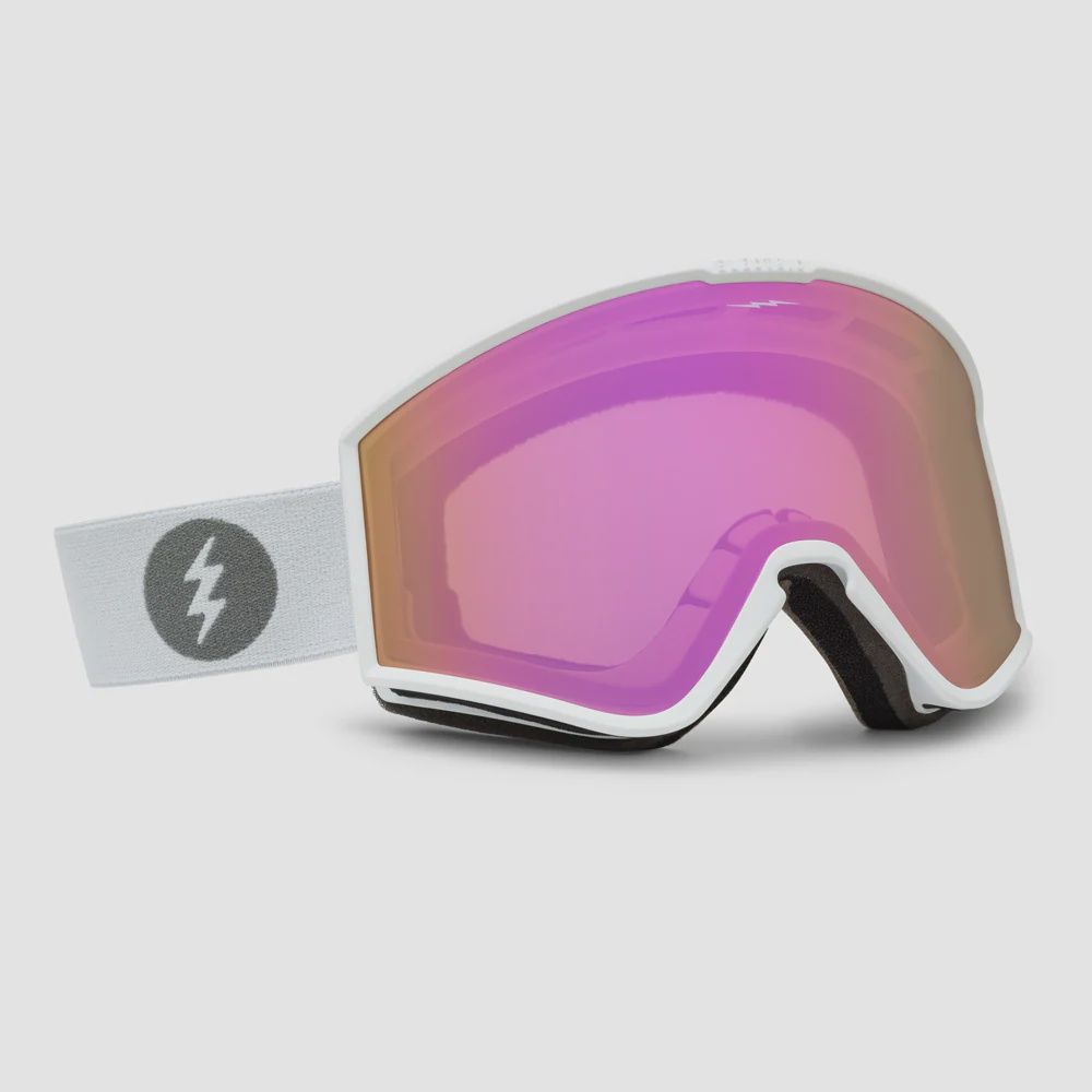 KLEVELAND EK1 / MATTE WHITE, LENS COLOR: PINK CHROME, SPARE LENS: DARK GREY