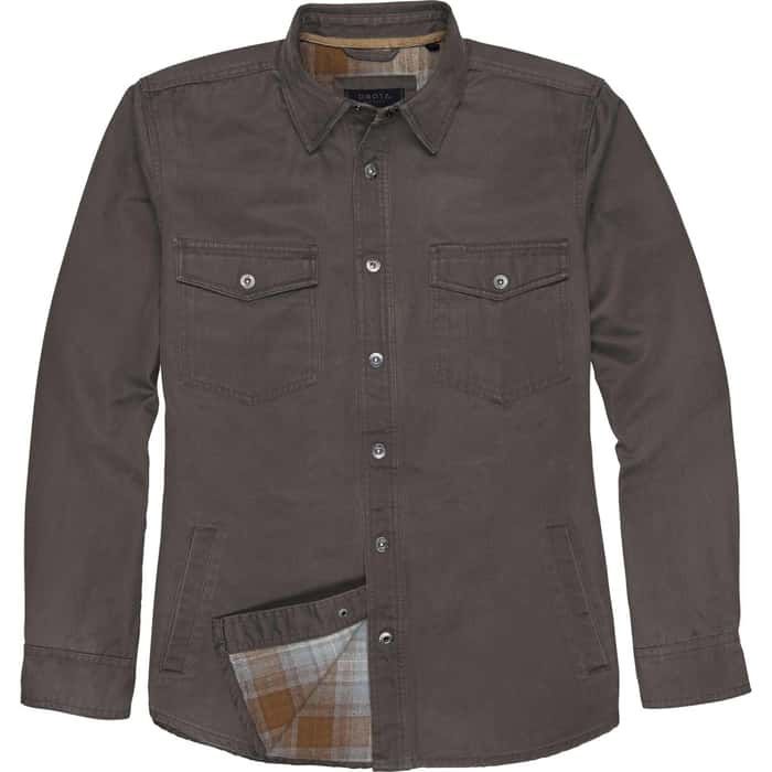 M&#39;S BLAIZE SHIRTJACKET, COLOR: BARK, Size: MEDIUM