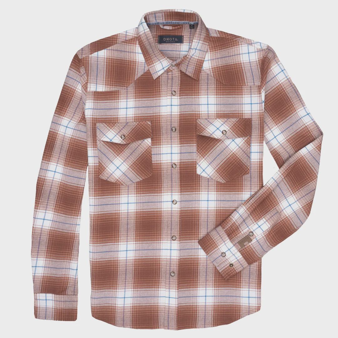 Dakota Grizzly M's Dutton Flannel, COLOR: COPPER CREEK, Size: MEDIUM