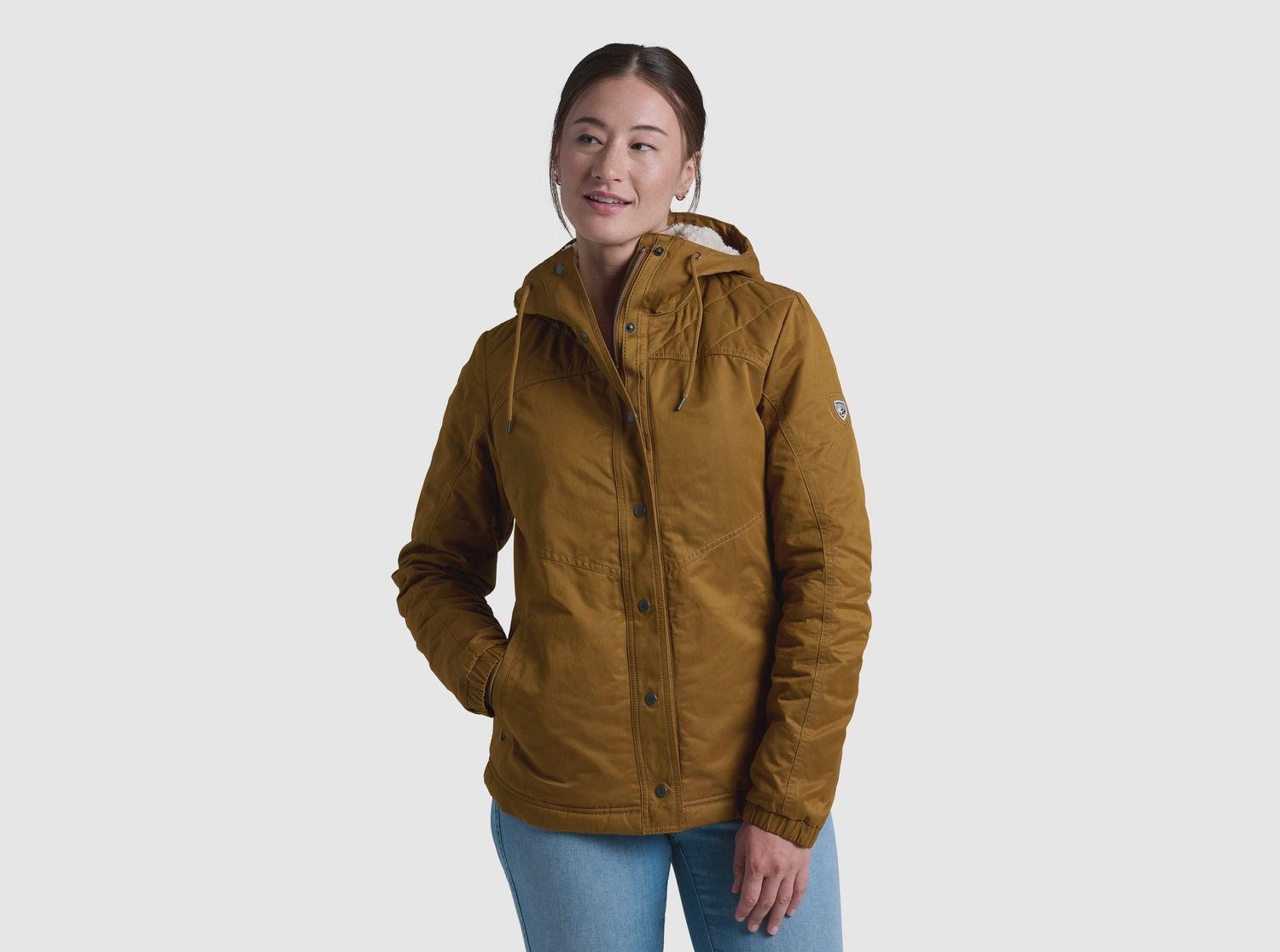 W&#39;S CELESTE LINED HOODY, COLOR: TUSCAN, Size: XS