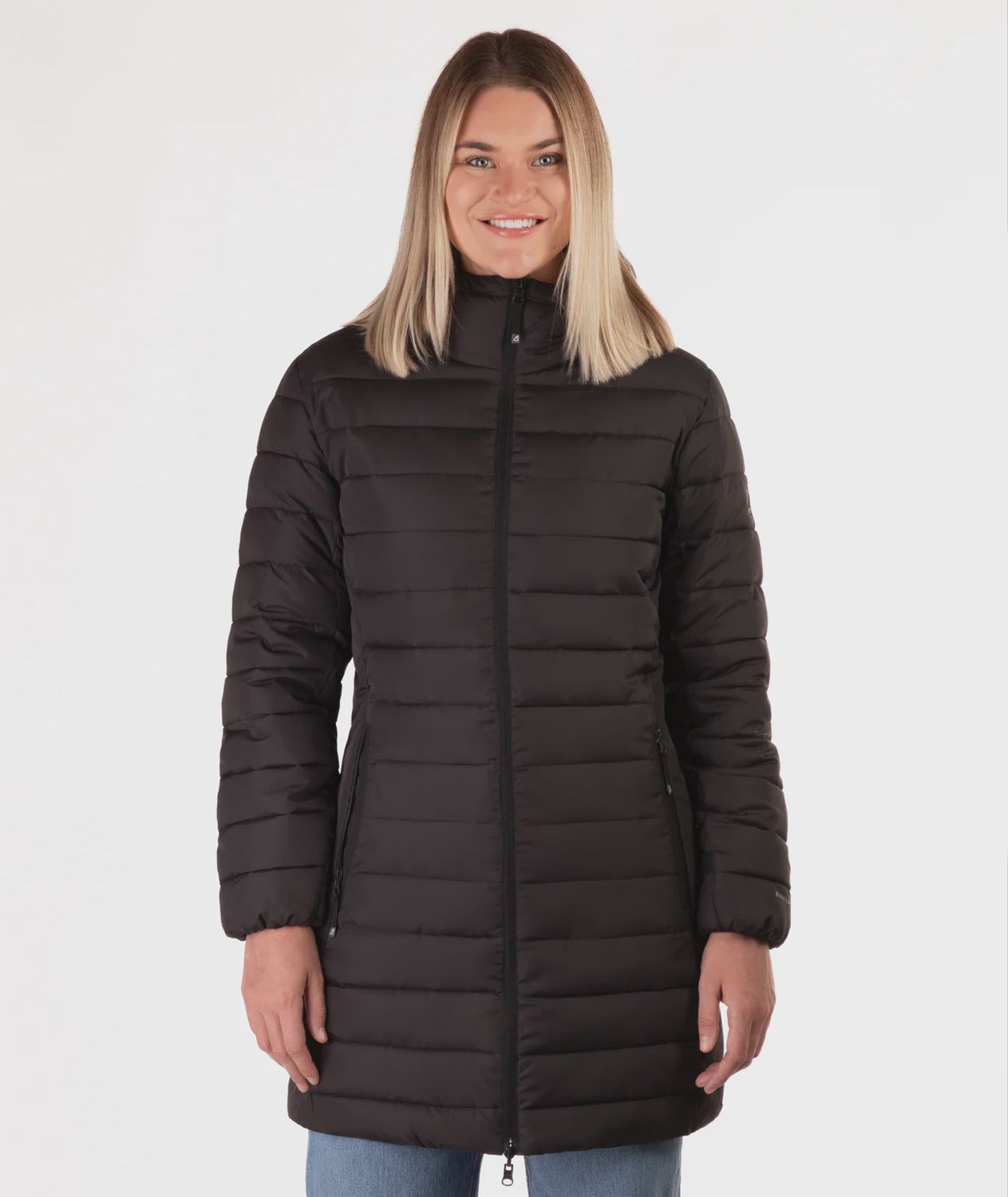 W&#39;S EVELYN MID JACKET, COLOR: BLACK, Size: SMALL