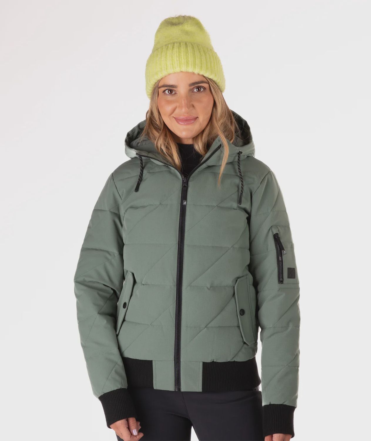 W&#39;S PRUE INSULATED JACKET, COLOR: BASIL, Size: SMALL