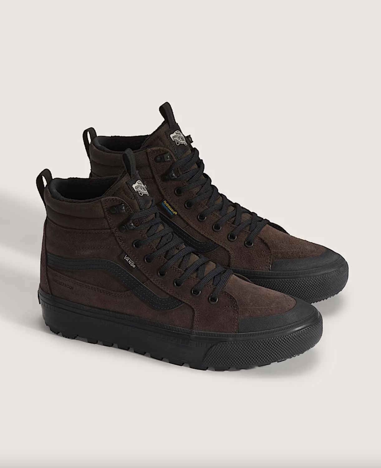 Vans M's MTE Sk8-Hi Mid Waterproof, COLOR: BROWN/BLACK, Size: 9