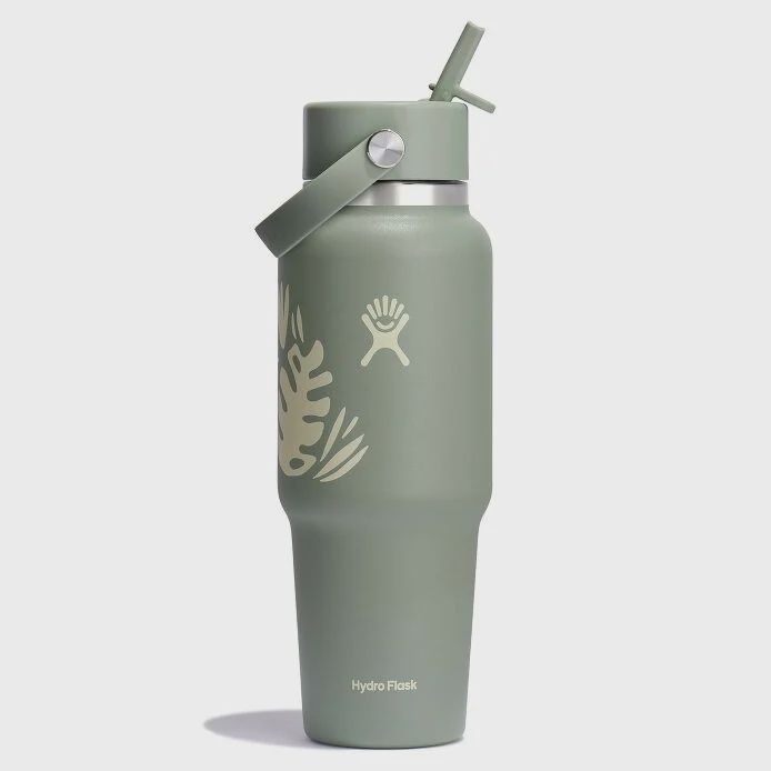 32 OZ TRAVEL BOT  W/STRAW S25, COLOR: BOTANICA, Size: 32 OZ