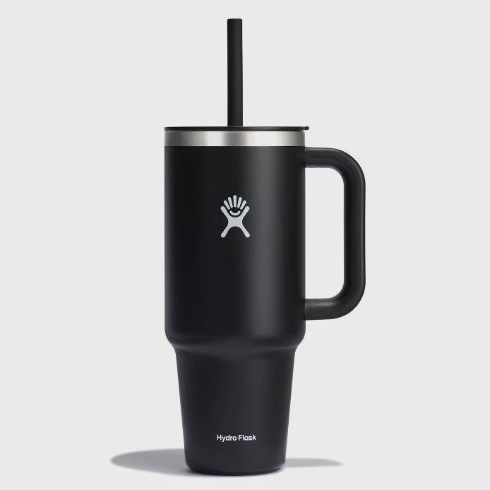 40 OZ TRAVEL TUMBLER, COLOR: BLACK, Size: 40 OZ