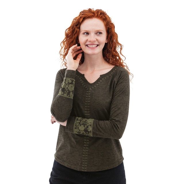 W'S CRISPIN LONG SLEEVE TOP