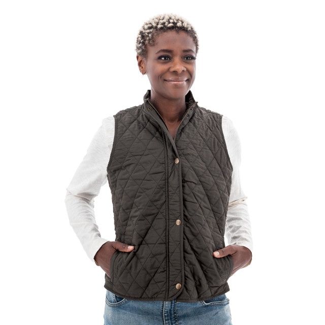 W&#39;S NORA VEST, COLOR: SMOKE, Size: SMALL