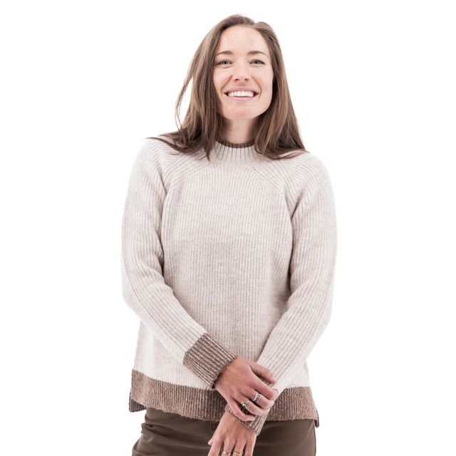 W'S HOMECOMING SWEATER, COLOR: NATURAL, Size: SMALL