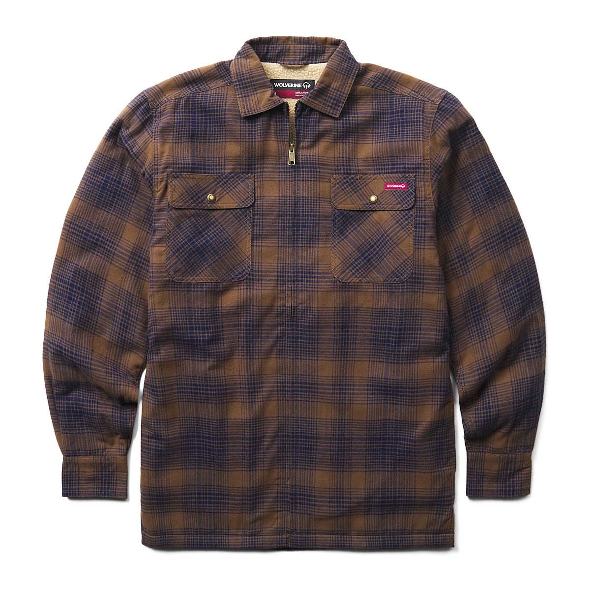 M'S HASTINGS SHIRT-JAC, COLOR: DARK EARTH, Size: MEDIUM