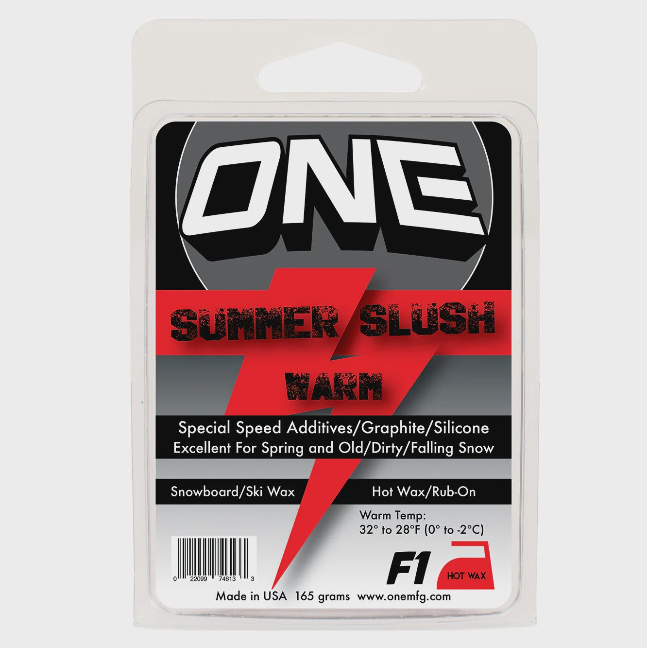 One F-1 Summer Slush, Size: 165g, TEMPERATURE: 32ºF to 28ºF (0ºC to -2ºC)