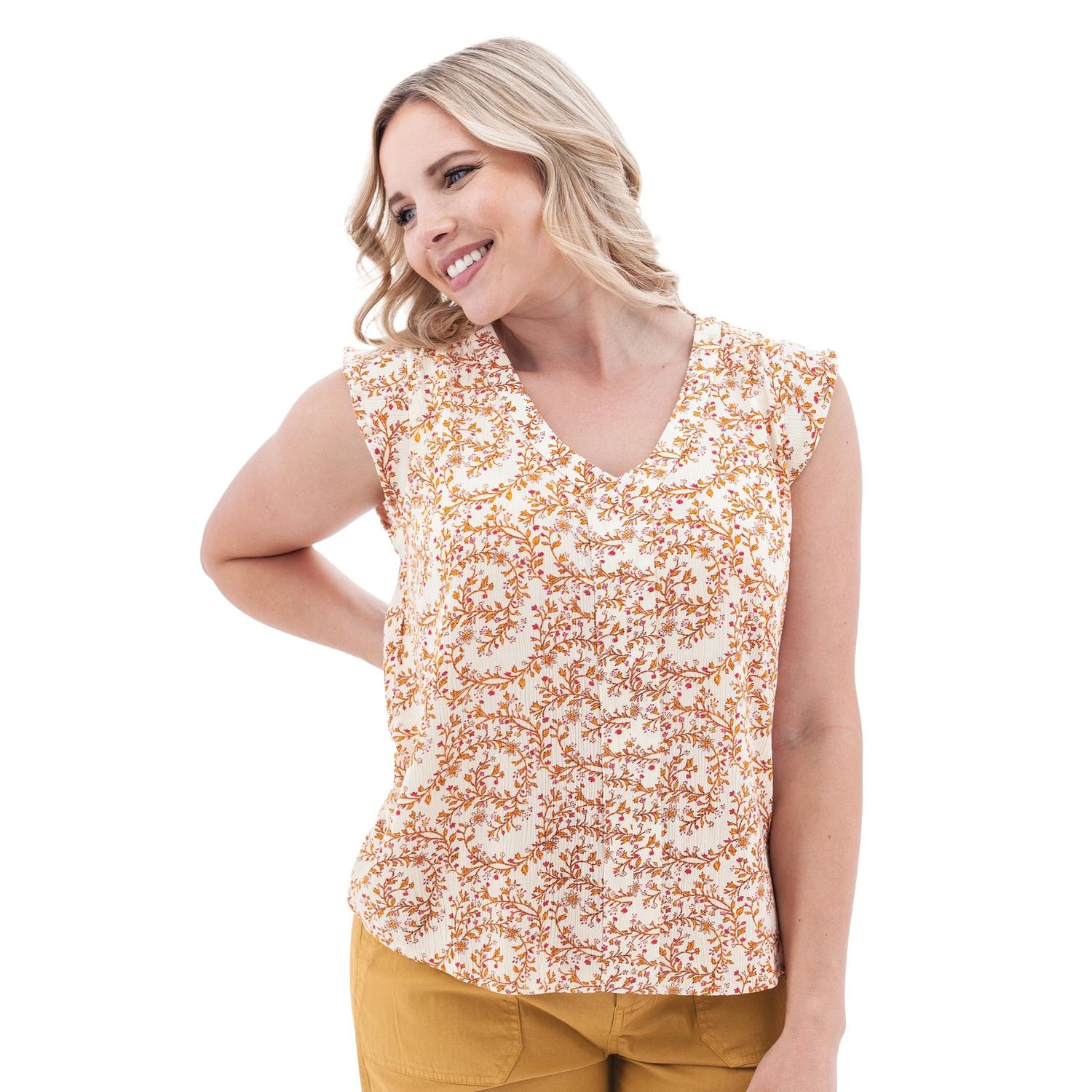 Aventura W's Francesca Top, COLOR: Apricot, Size: Small