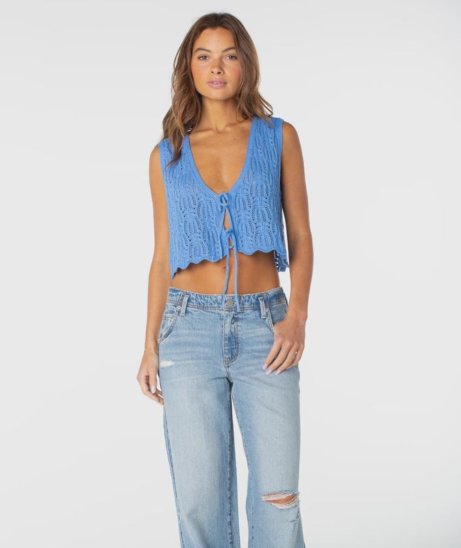 ROXY W's Beach Bound Crochet Vest