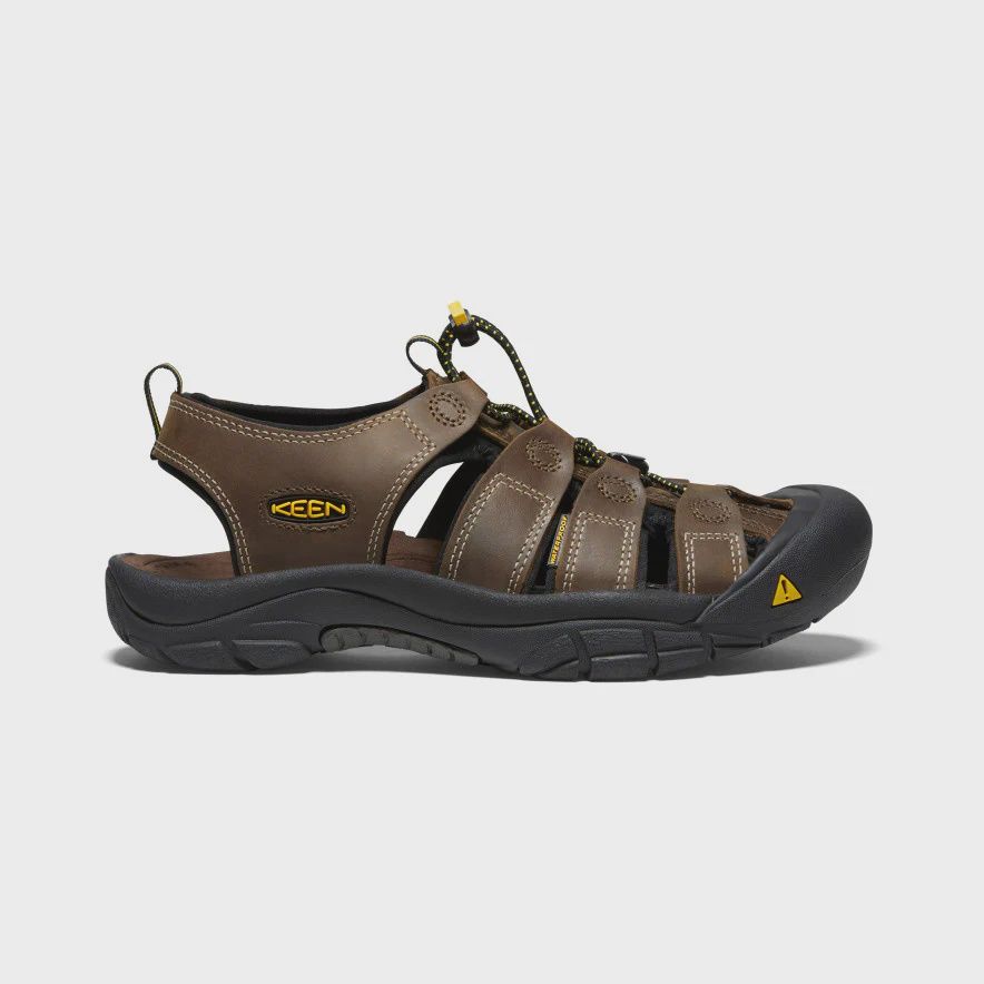 Keen M's Newport Leather Sandal, COLOR: BISON, Size: 8.5