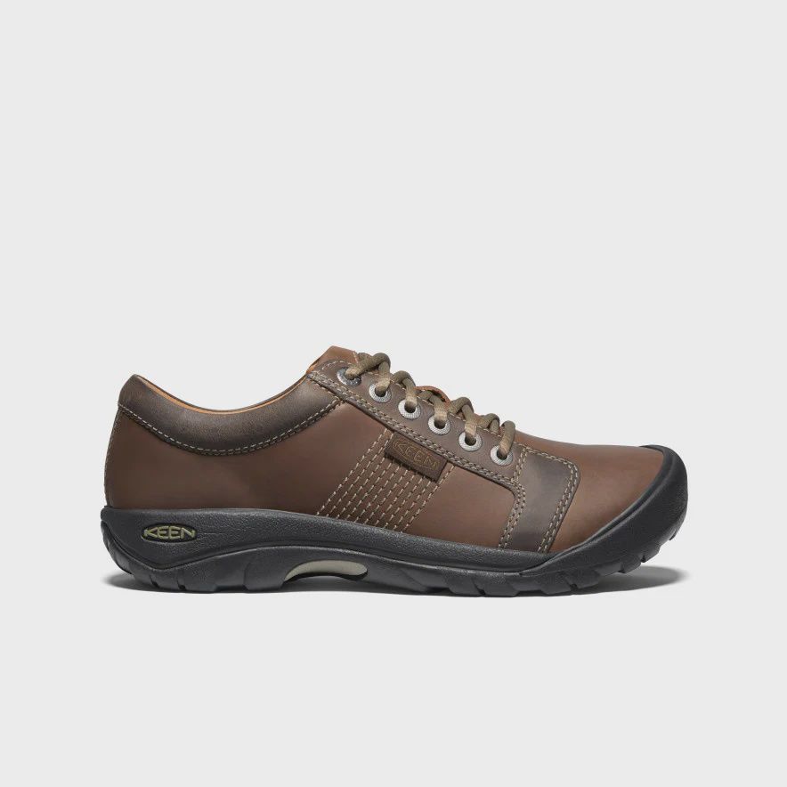 Keen M's Austin Shoe Brown, COLOR: CHOCOLATE BROWN, Size: 8
