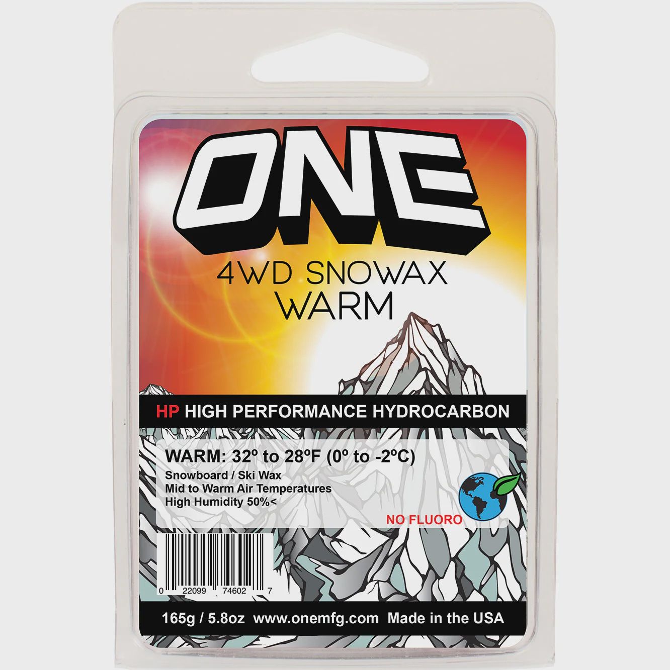 One 4WD Snowax Warm, Size: 165g, TEMPERATURE: 32ºF to 28ºF (0ºC to -2ºC)