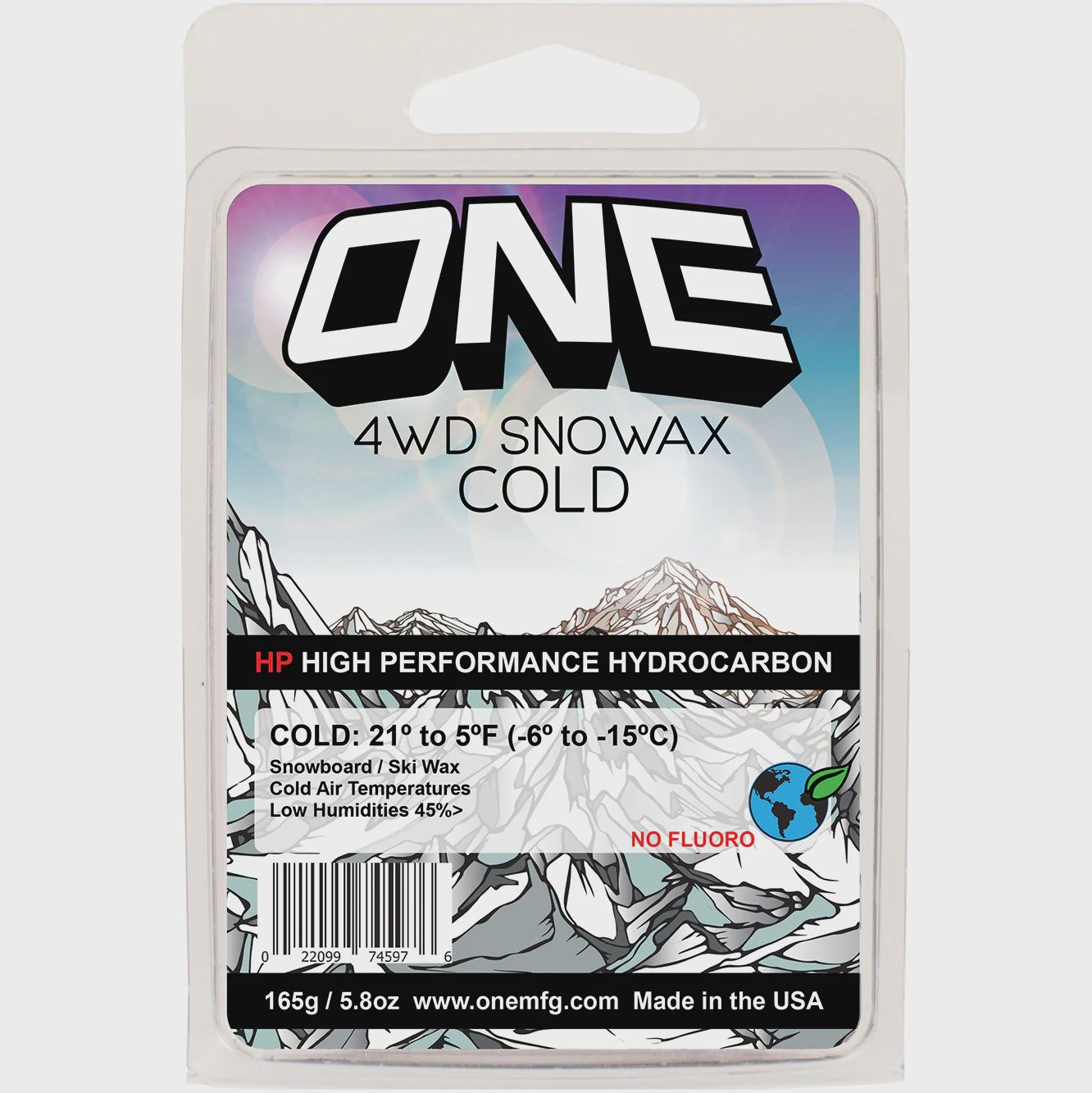 One 4WD Snowax Cold, Size: 165g, TEMPERATURE: 21ºF to 5ºF (-5ºC to -15ºC)