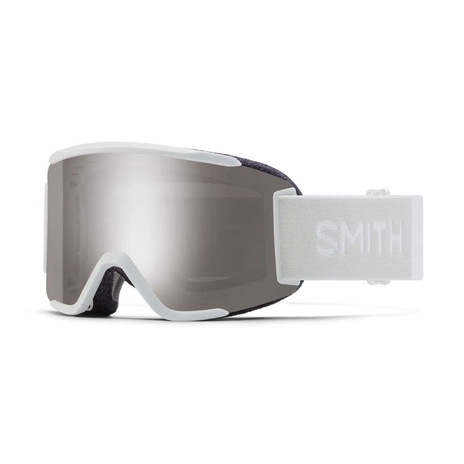 SMITH Squad S / White Vapor, SPARE LENS: Clear, STOCK LENS: ChromaPop Sun Platinum Mirror