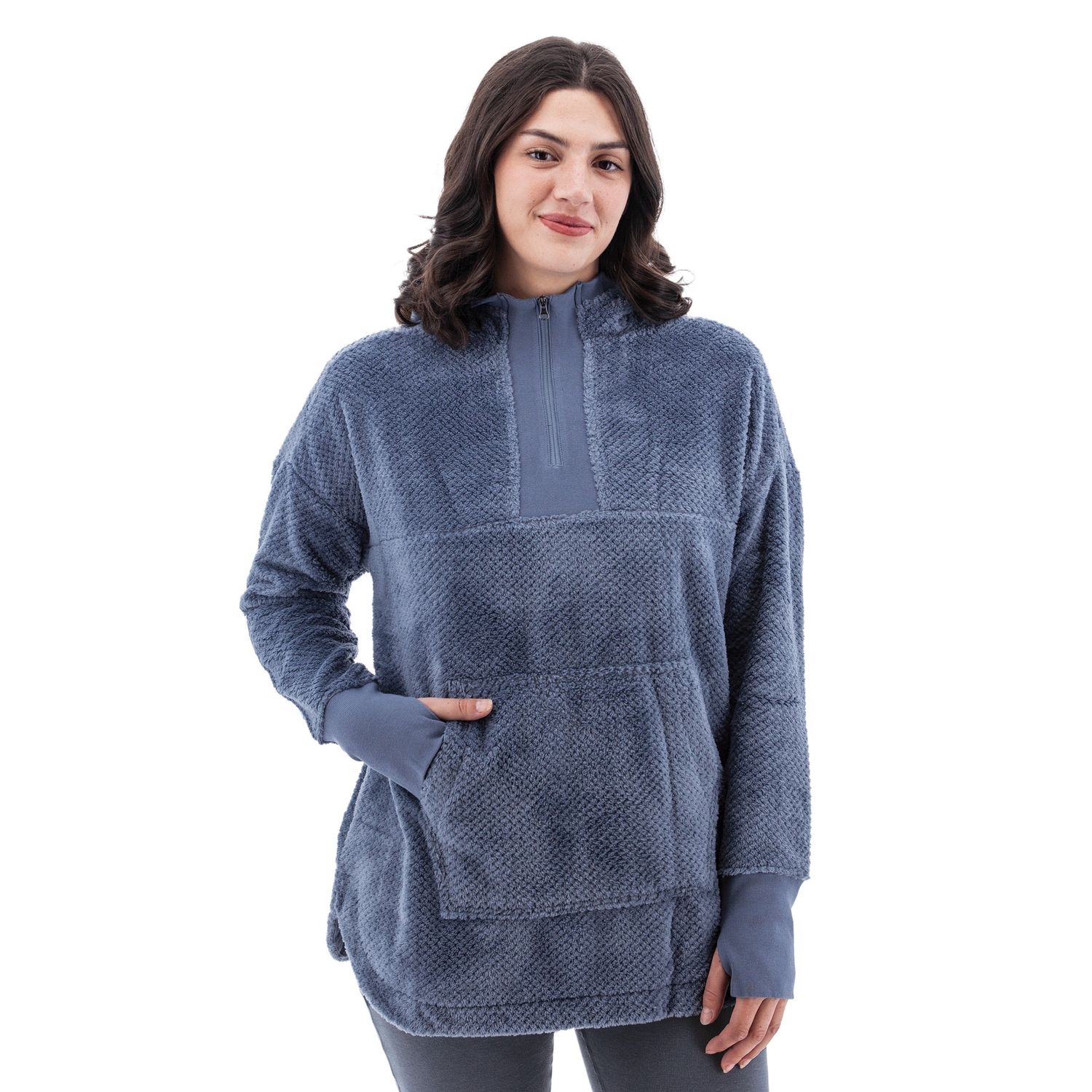 Aventura W's Comfy Fleece Hoodie, COLOR: FLINTSTONE, Size: SMALL