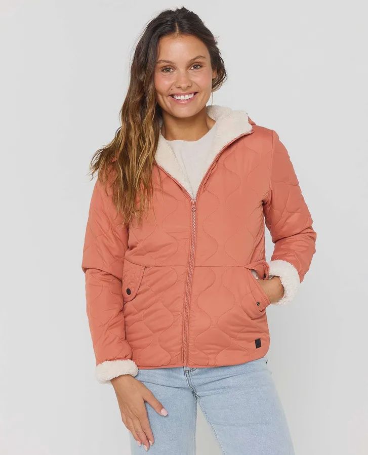 Rip Curl W's Anoeta Classic Jacket, COLOR: BRICK, Size: XS