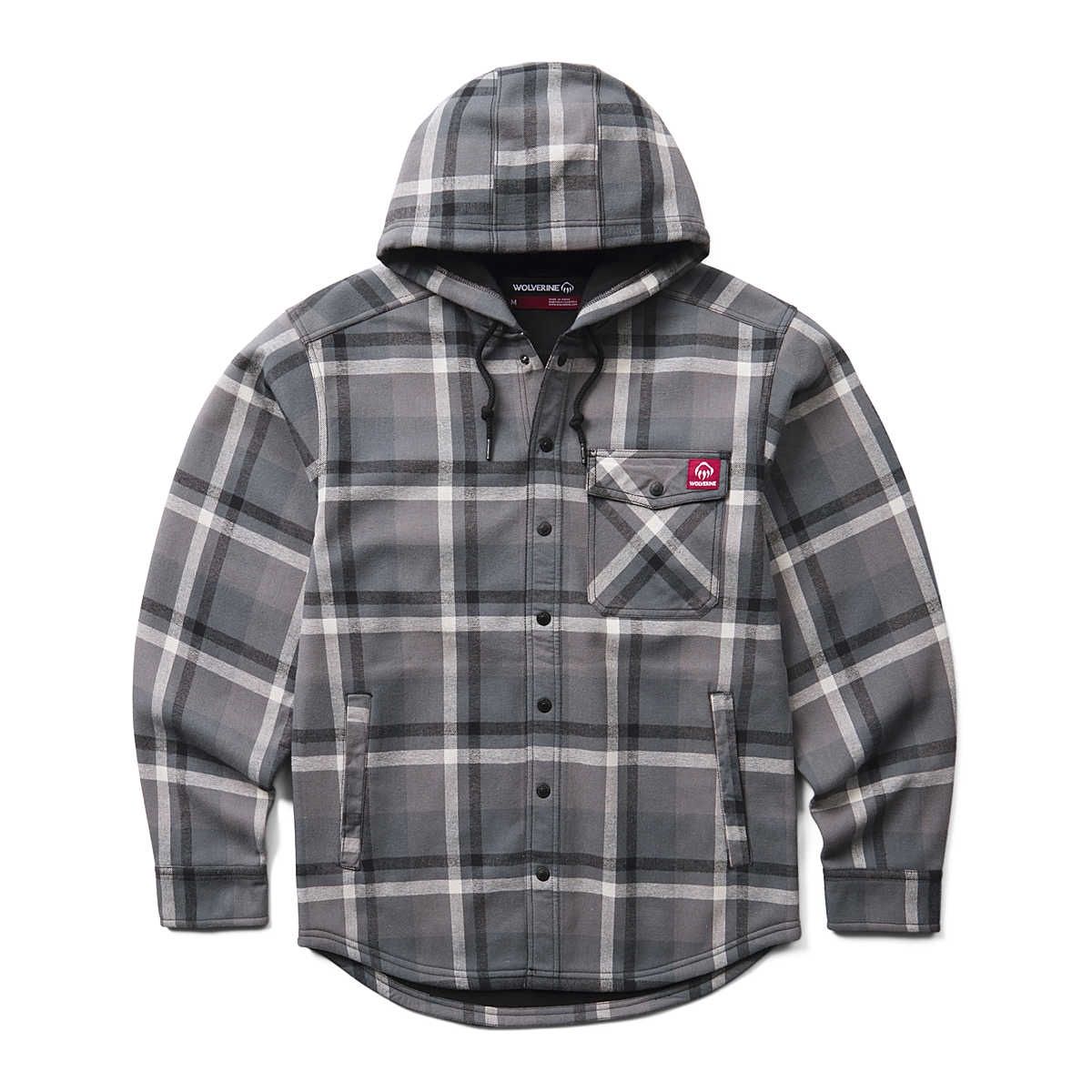 Wolverine M's Bucksaw II Shirtjacket, COLOR: DARK SHADOW, Size: MEDIUM