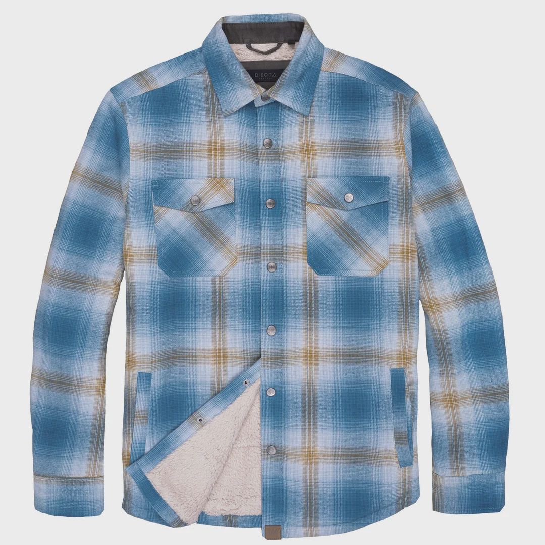 Dakota Grizzly M's Ivan Shirtjacket, COLOR: FROST, Size: MEDIUM